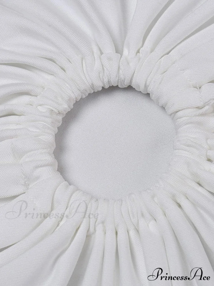 Irregular One Shoulder Trendy Lace Paneled Mini Dress