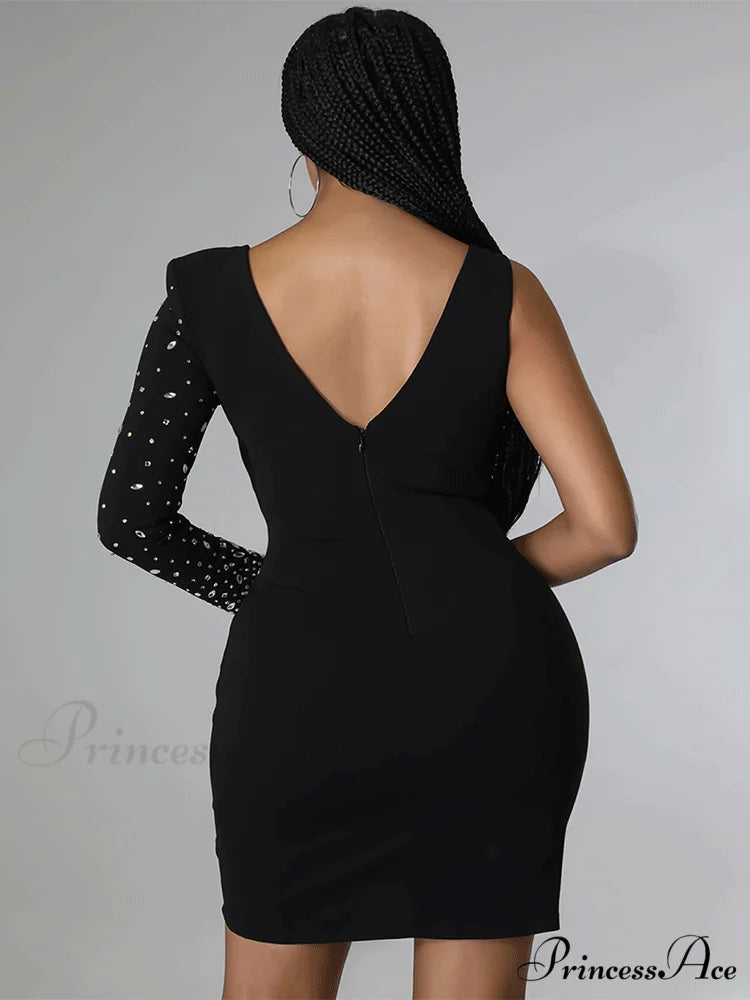 Irregular PU Graceful Skirt With Belt