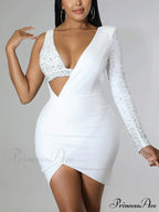 Irregular PU Graceful Skirt With Belt