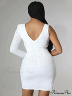 Irregular PU Graceful Skirt With Belt