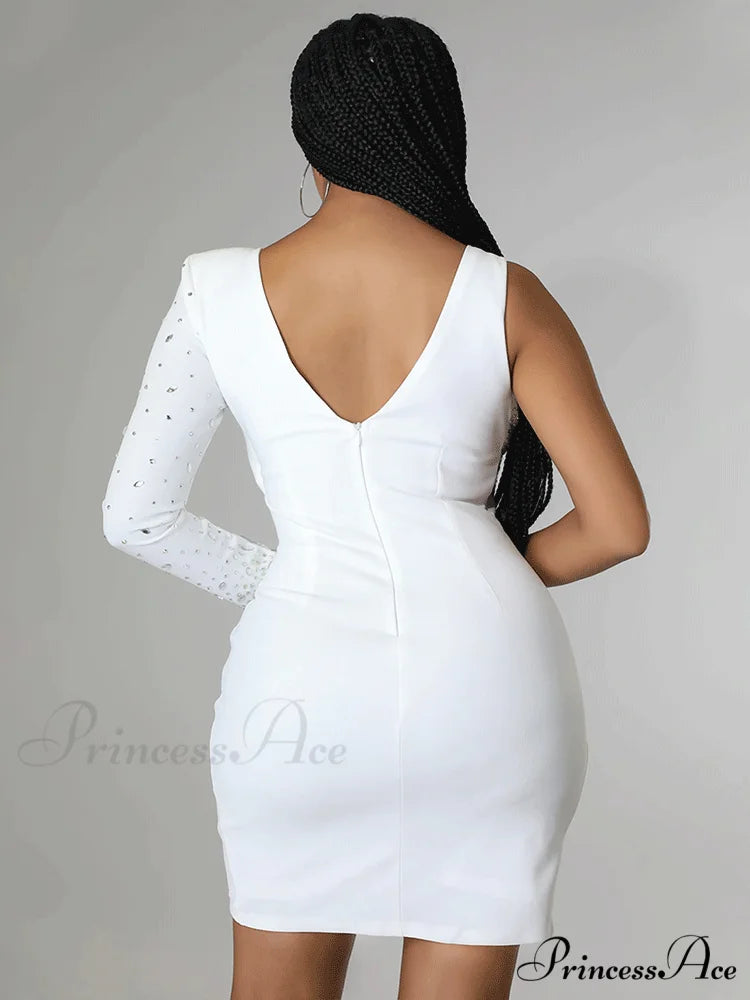 Irregular PU Graceful Skirt With Belt