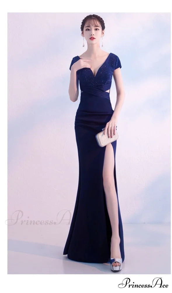Isabella Formal Stylish High Slit Dress