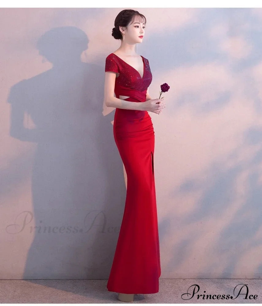 Isabella Formal Stylish High Slit Dress