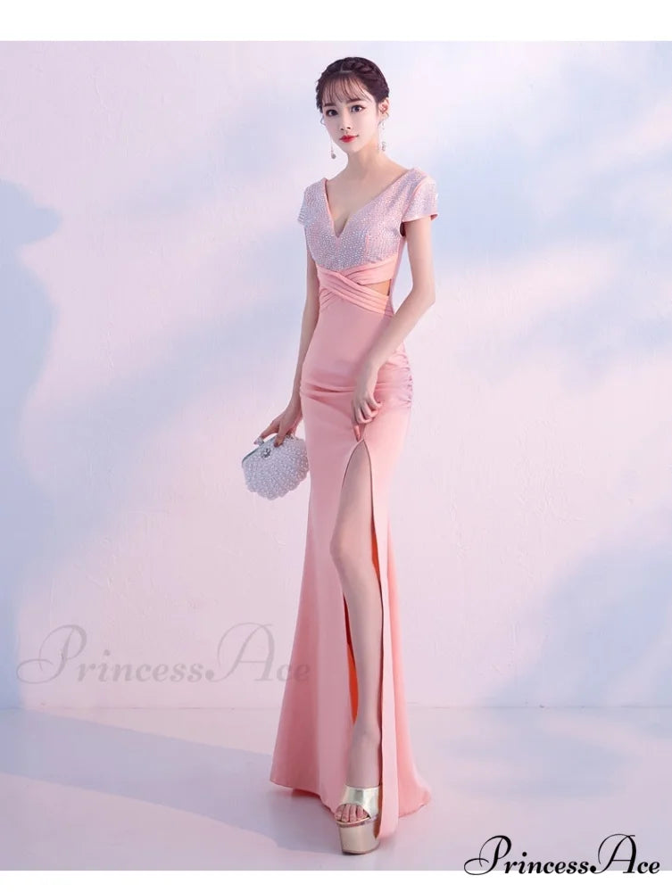 Isabella Formal Stylish High Slit Dress