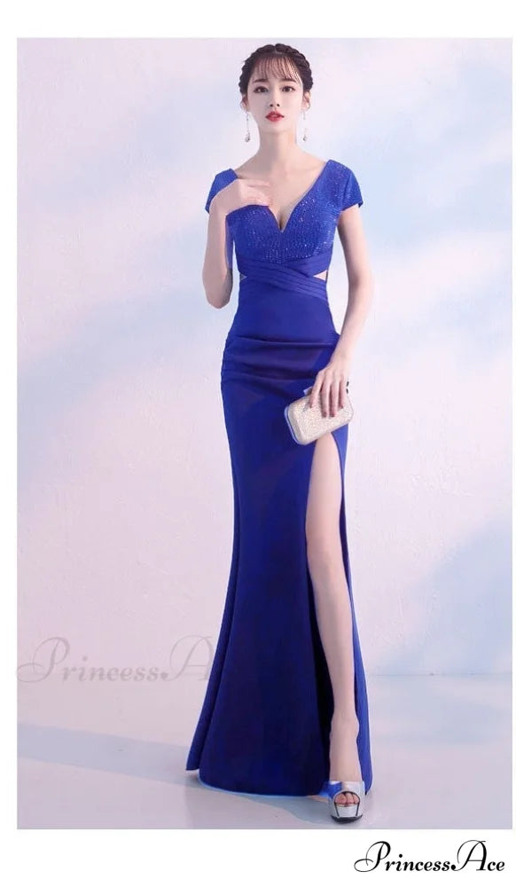 Isabella Formal Stylish High Slit Dress