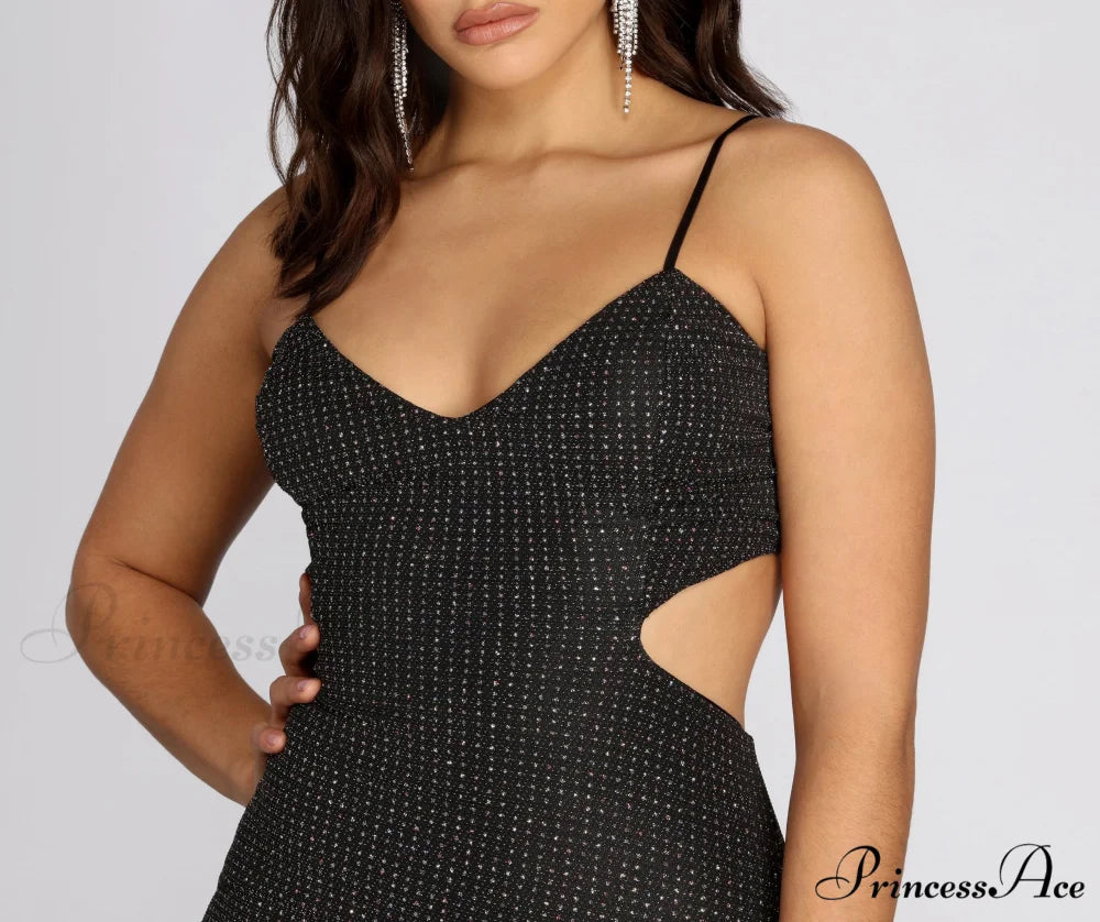 It's Lit Stylish Glitter Dress