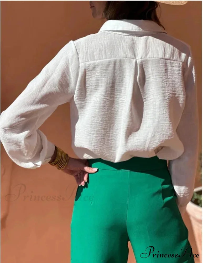 Ivory Cotton Linen Lace Floral Embroidery Boho Top