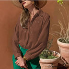 Ivory Cotton Linen Lace Floral Embroidery Boho Top