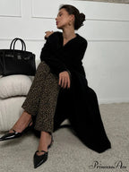 Ivory Knitted Cinched Style Cardigan