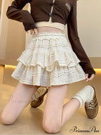 Ivory Lace Spring Cake Skirt