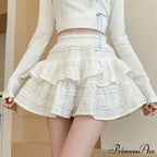 Ivory Lace Spring Cake Skirt