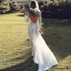 Ivory Lace Trimmed Form-Fitting Evening Bridal Gown
