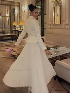 Ivory Stitched Brief Jacket