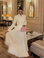 Ivory Stitched Brief Jacket