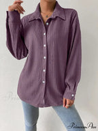 Jacket Blouse Drop with Textured Shoulder