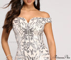Janessa Formal Off Charming The Shoulder Dress