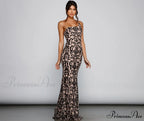 Jasmine One-Shoulder Stylish Sequin Mermaid Dress