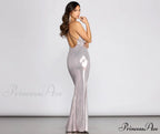 Jenna Metallic Stylish Goddess Maxi Dress