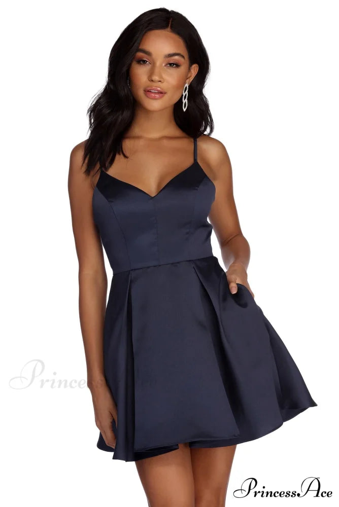 Jenny Formal Stylish Satin Party Dress