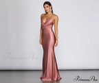 Jerry Cross Stylish Back Draped Gown