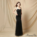 Jerry sling-mesh Stylish fishtail dress