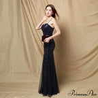 Jerry sling-mesh Stylish fishtail dress