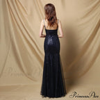 Jerry sling-mesh Stylish fishtail dress