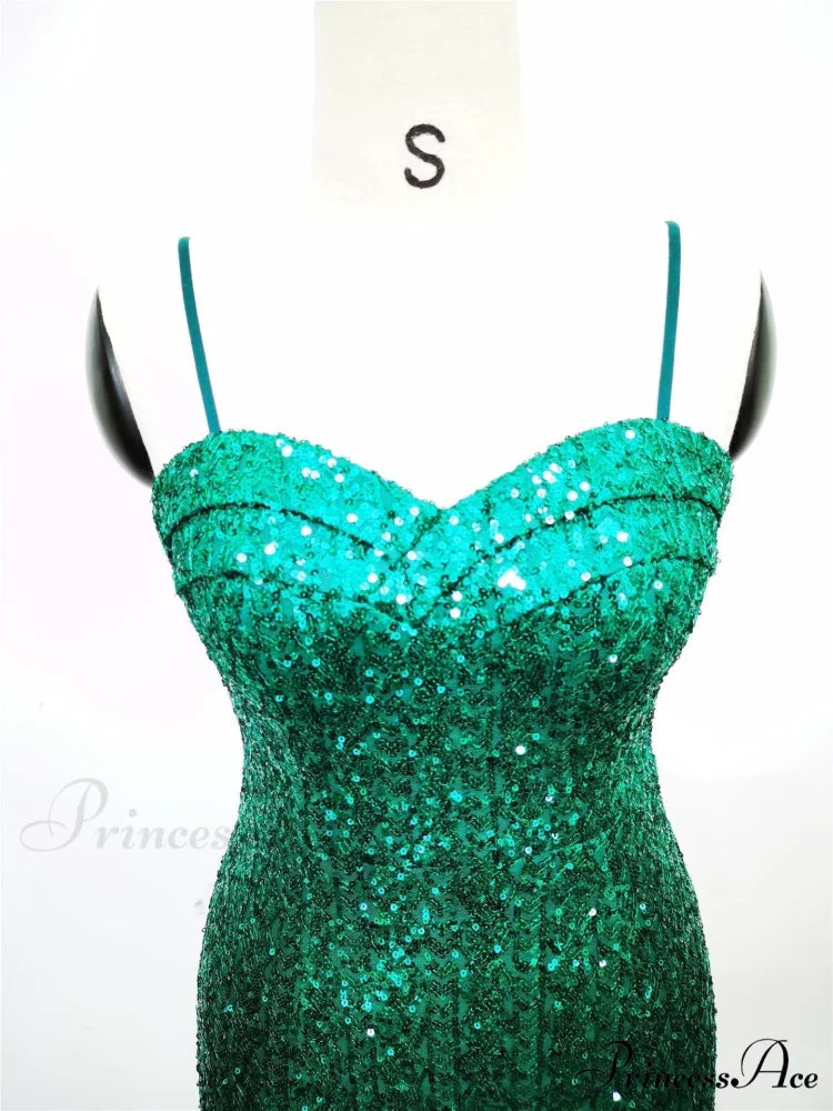 Jerry sling-mesh Stylish fishtail dress