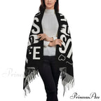 Jesus Saved My Life Warm Winter Christian Faith Shawl Wrap Scarf