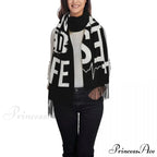 Jesus Saved My Life Warm Winter Christian Faith Shawl Wrap Scarf