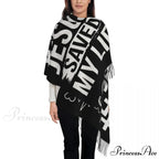 Jesus Saved My Life Warm Winter Christian Faith Shawl Wrap Scarf