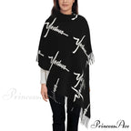 Jesus Saved My Life Warm Winter Christian Faith Shawl Wrap Scarf