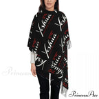 Jesus Saved My Life Warm Winter Christian Faith Shawl Wrap Scarf