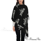 Jesus Saved My Life Warm Winter Christian Faith Shawl Wrap Scarf
