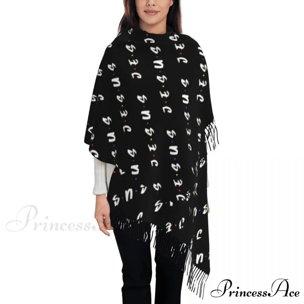 Jesus Saved My Life Warm Winter Christian Faith Shawl Wrap Scarf