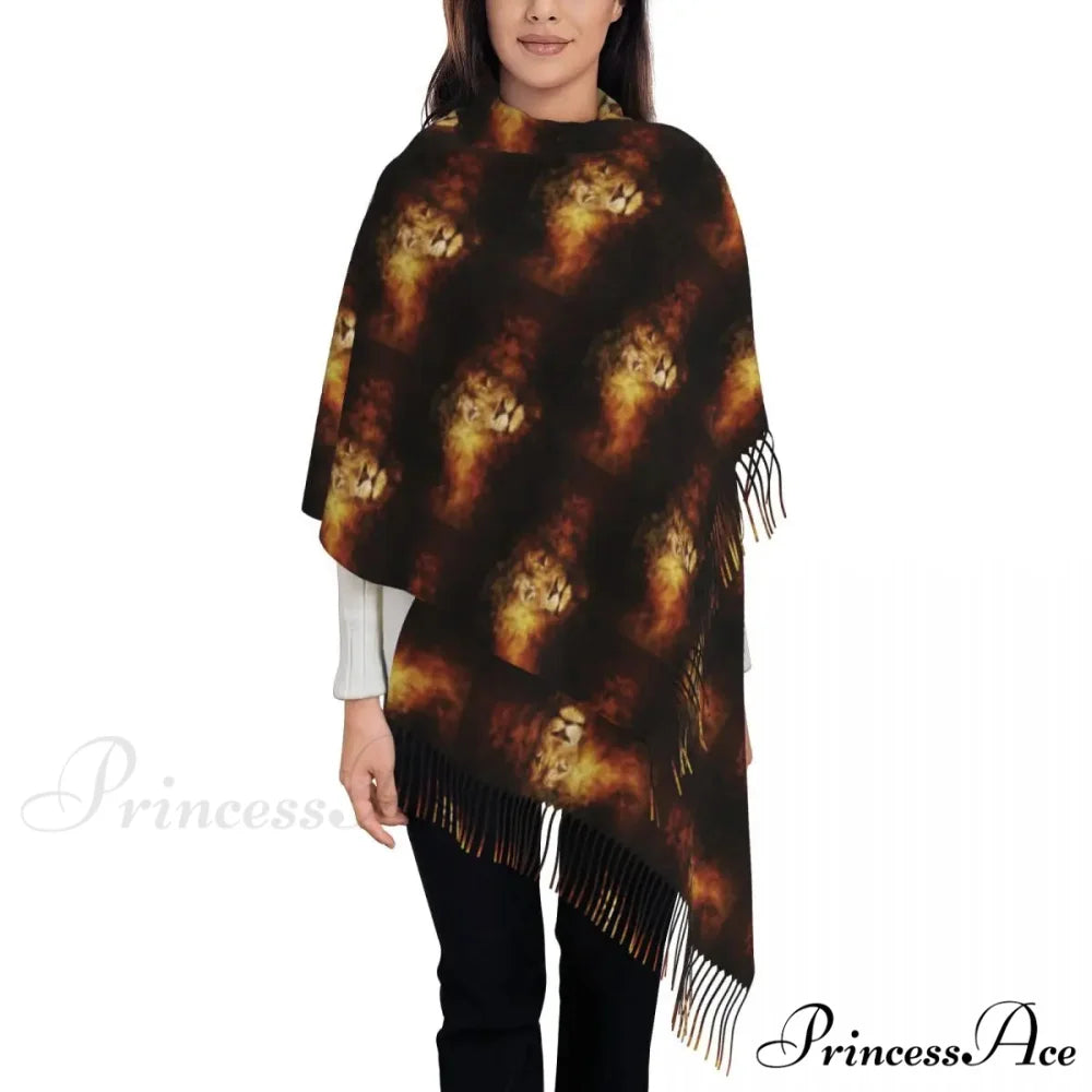 Jesus Saved My Life Warm Winter Christian Faith Shawl Wrap Scarf