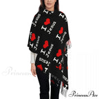 Jesus Saved My Life Warm Winter Christian Faith Shawl Wrap Scarf