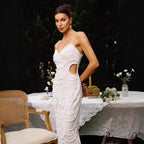 Jewel Adorned Sleeveless Bandage Formal Gown