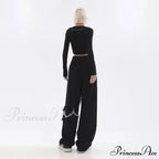 Joined Chain Stretchy Waist Trousers