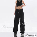 Joined Chain Stretchy Waist Trousers