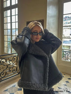 Joining Thickened Cozy Leather Jacket