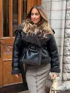 Joining Thickened Cozy Leather Jacket