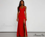 Jolie Formal High Charming Slit A-Line Dress