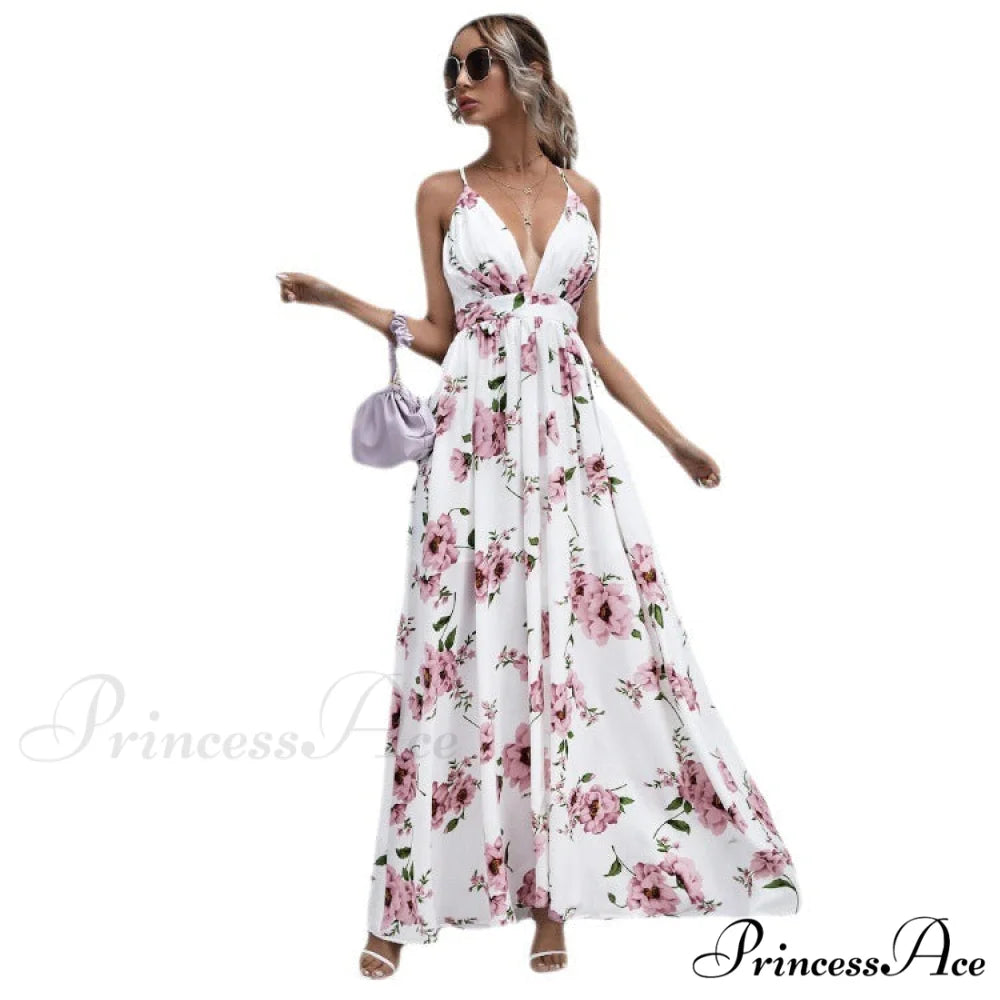Julian Floral Stylish Chiffon A-Line Dress