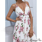 Julian Floral Stylish Chiffon A-Line Dress