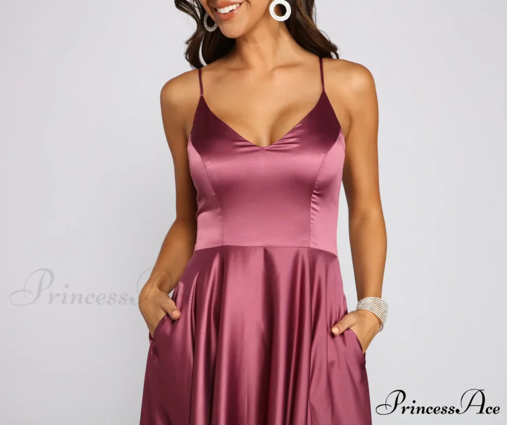 Juliet Formal High Charming Slit Dress 2