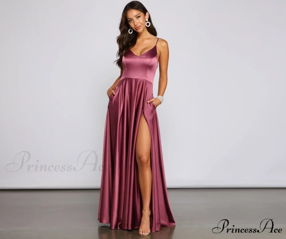 Juliet Formal High Charming Slit Dress 2