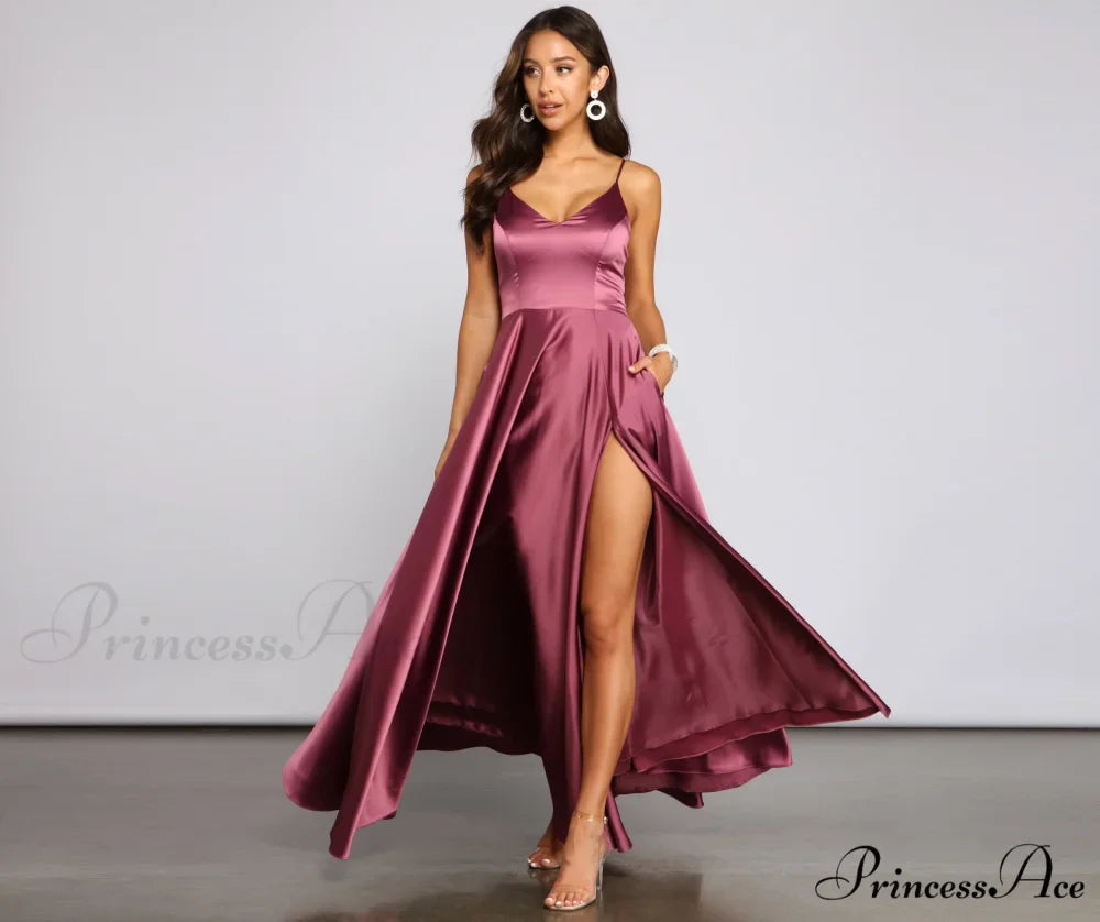 Juliet Formal High Charming Slit Dress 2