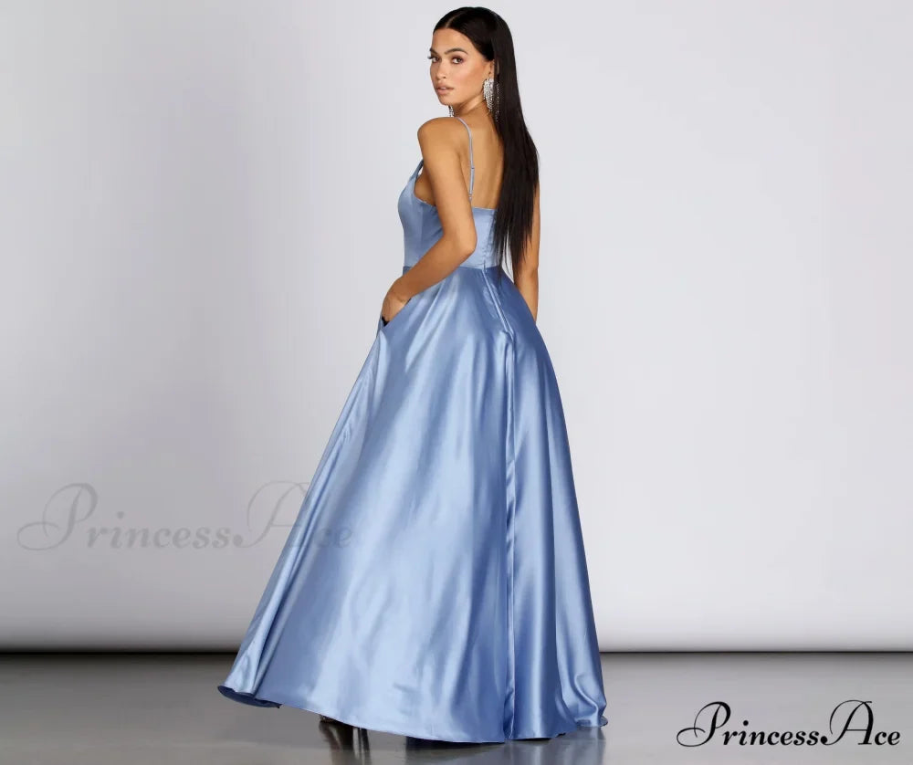 Juliet Formal High Charming Slit Dress 2