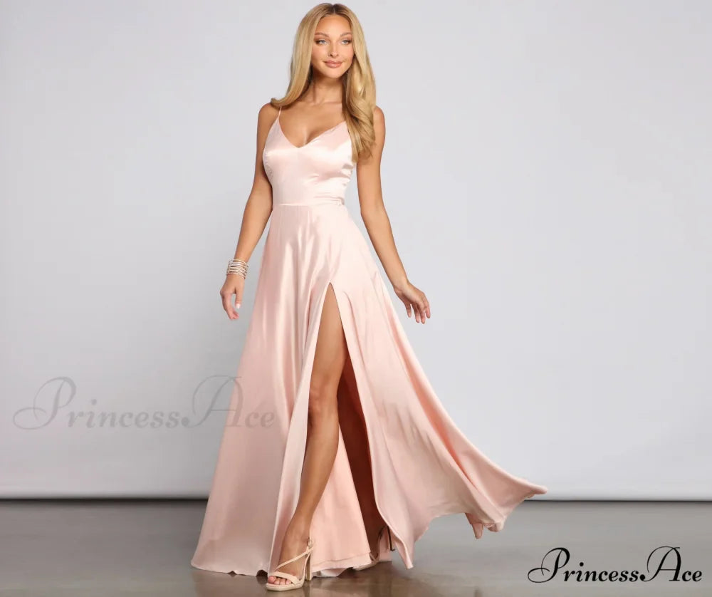 Juliet Formal High Charming Slit Dress 2